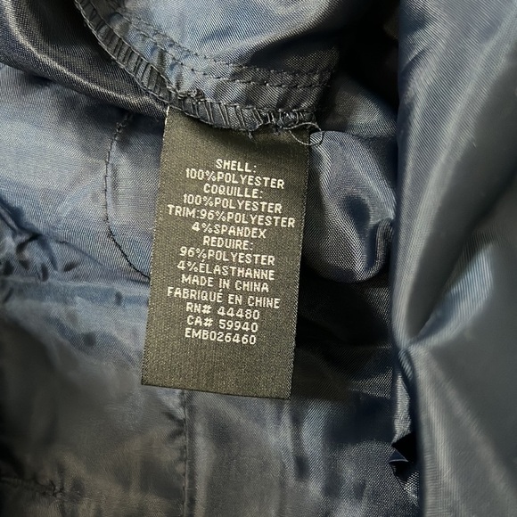 𝅺ELWOOD Sateen Navy Cropped Drawstring Pants - Picture 6 of 7